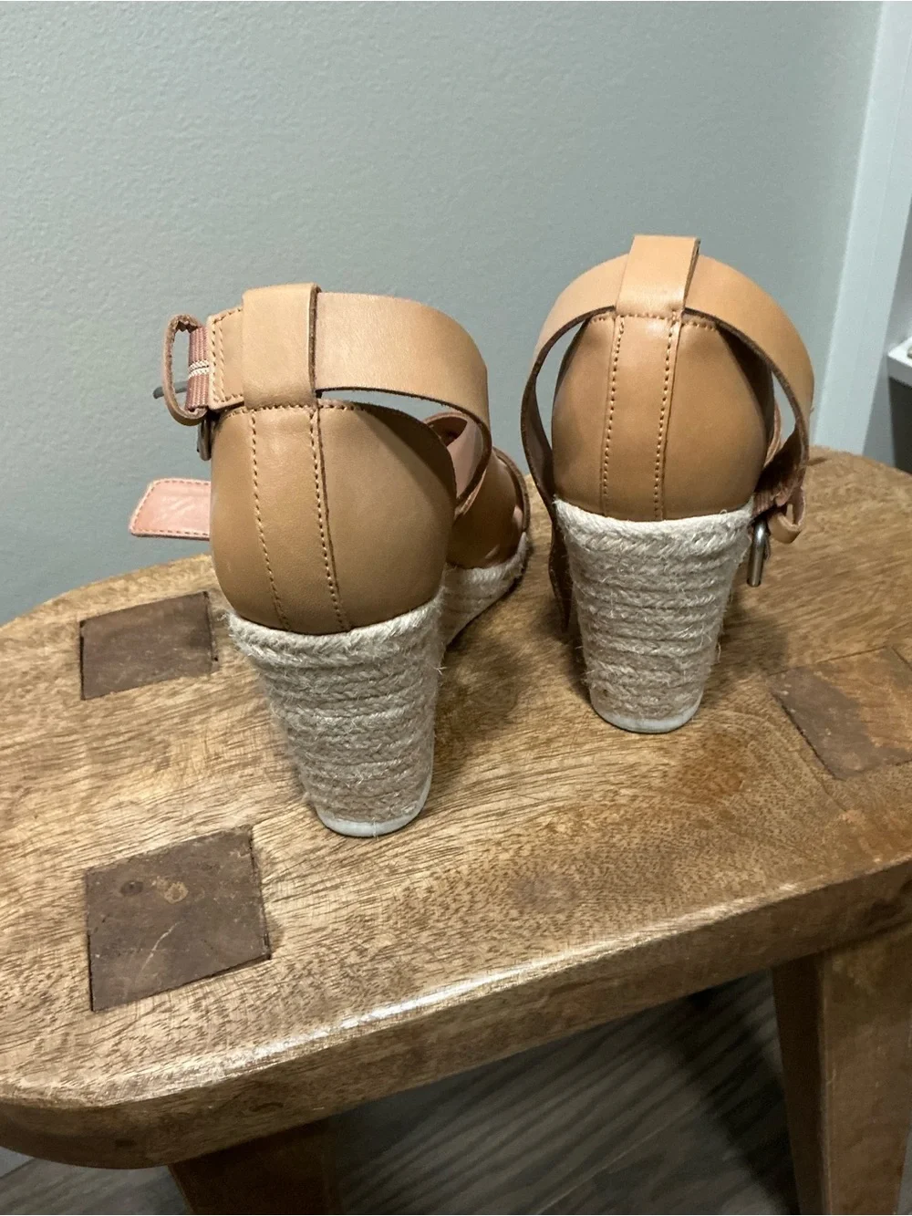 Treasure & Bond Tan Espadrille Wedge Sandals